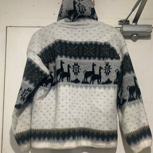 VINTAGE TEJIDOS SOFT WOOL PATTERN SWEATSHIRTS SIZE S
